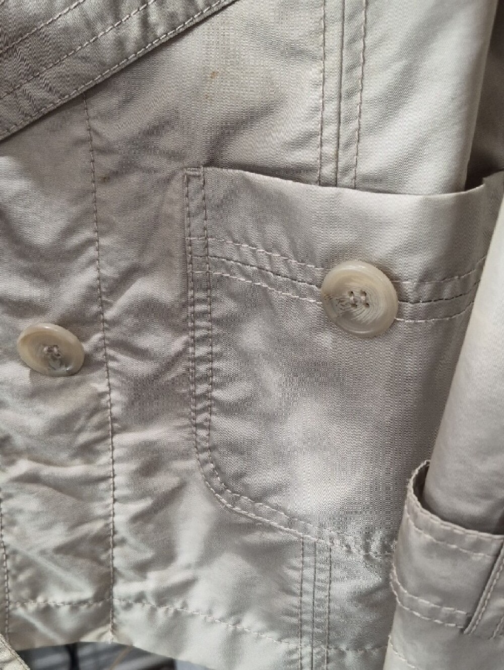 Reitmans Beige Trench Coat with Waist Tie - Picture 4 of 13